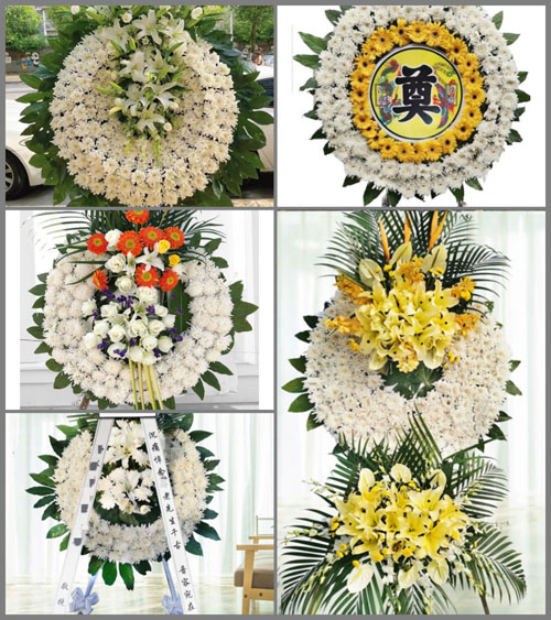 广东梅州市丰顺县潘田镇石坑村花圈速递